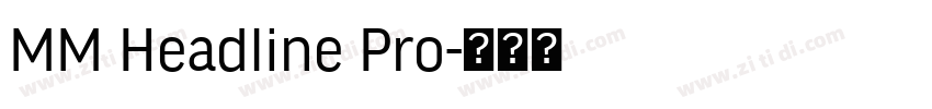MM Headline Pro字体转换